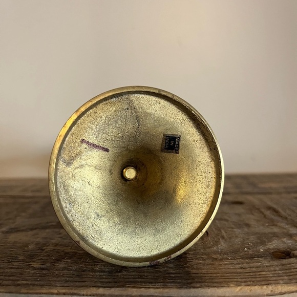 Brass with angel candlestick - Picture 4 of 4